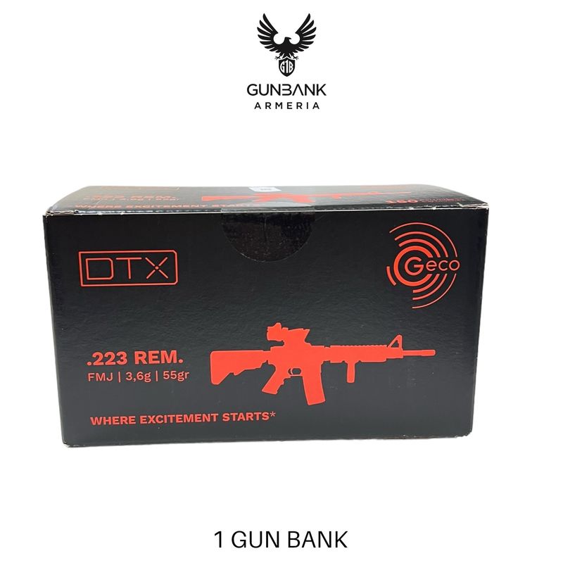 Geco DTX cal. 223 FMJ 55gr 150pz