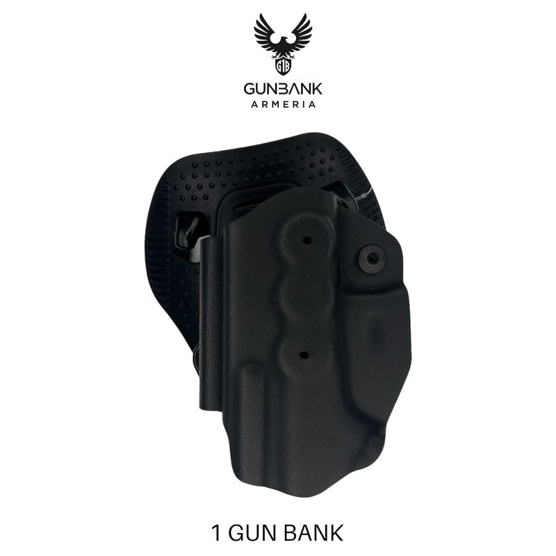 radar fondina DESRTA  mod. easy corta con easy combo per Glock 17/19 e Emtan Ramon49