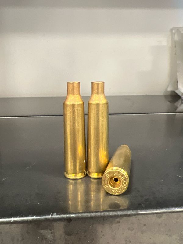 BOSSOLI NON INESCATI, NUOVI 22-250 REM 20 pz