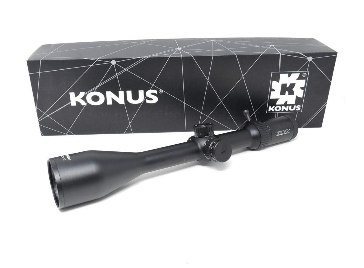 OTTICA ABSOLUTE 5x - 40x56 ZOOM,  ED GLAS, RETICOLO BALISTICO 550 KONUS