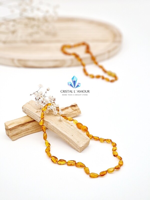 BERNSTEIN Babykette Oliven Cognac Poliert