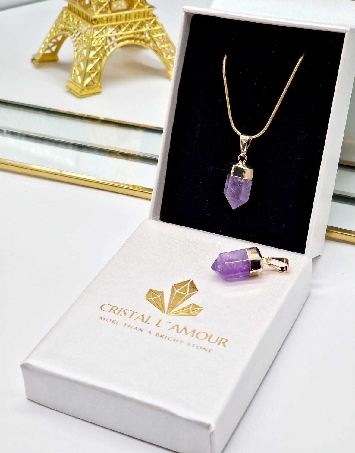 AMETHYST Mini Spitzenanhänger