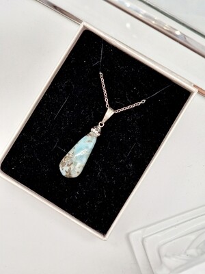 LARIMAR Anhänger mit Zirkonia-Steinen