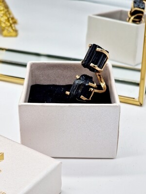 TURMALIN Ring Gold ( Schörl )