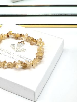 RUTILQUARZ Splitterarmband
