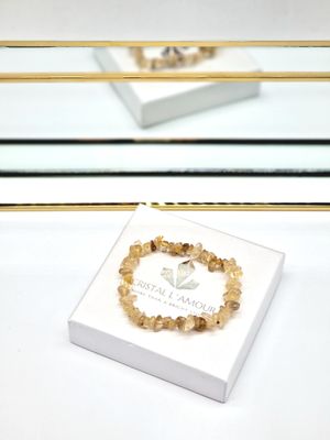 RUTILQUARZ Splitterarmband