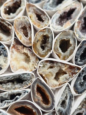 ACHAT Geode Druzy Paar