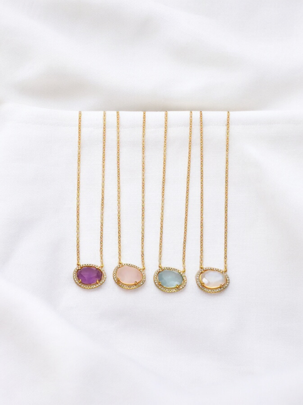 EDELSTEIN &quot;Glamour&quot; Kette Gold
