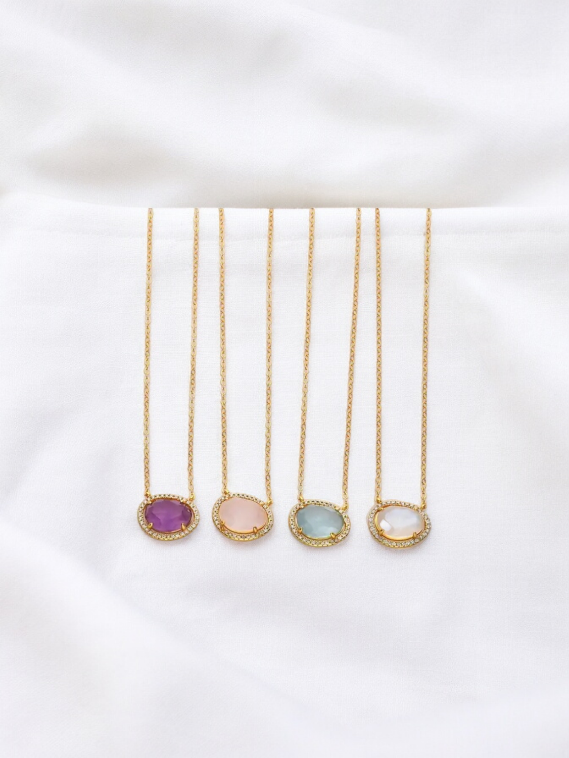 EDELSTEIN &quot;Glamour&quot; Kette Gold
