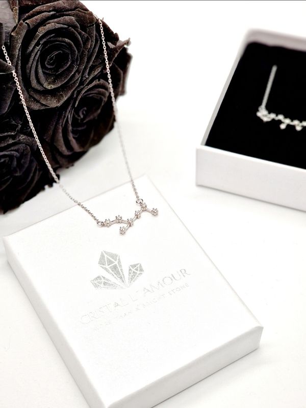 STERNZEICHEN Kette 925-er Sterling Silber