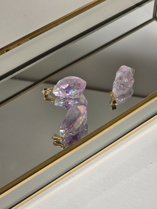 AMETHYST ANGEL AURA Raw Pendant