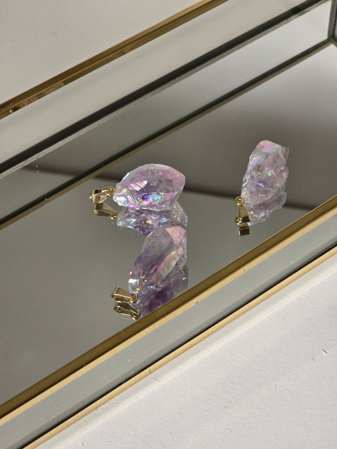 AMETHYST ANGEL AURA Raw Pendant