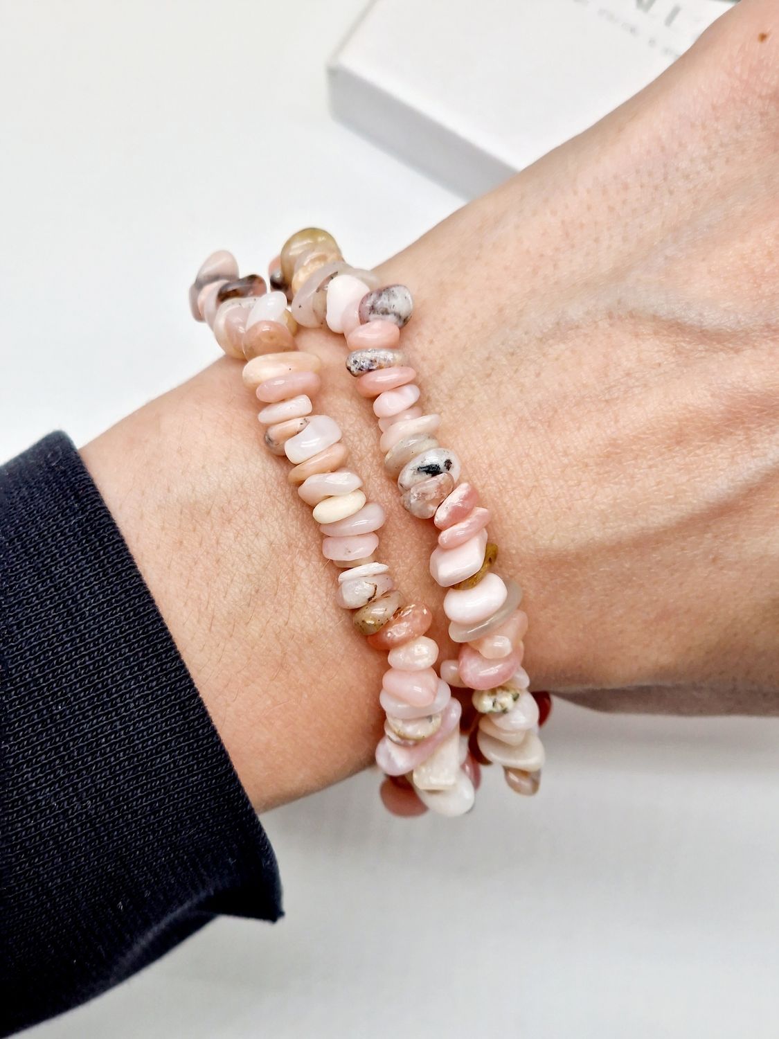 PINK OPAL sliver bracelet