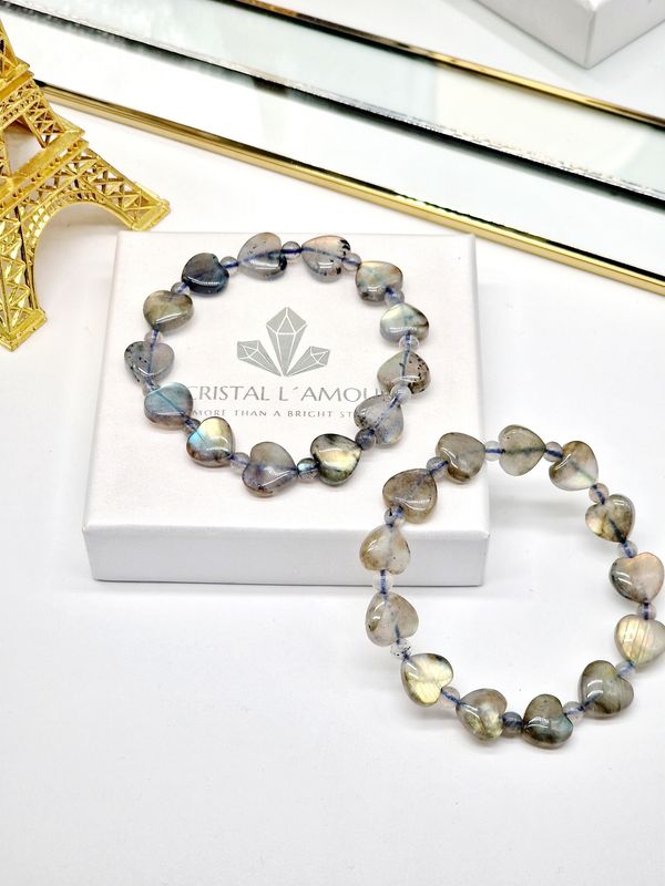 LABRADORIT Herz Armband (+Flash)