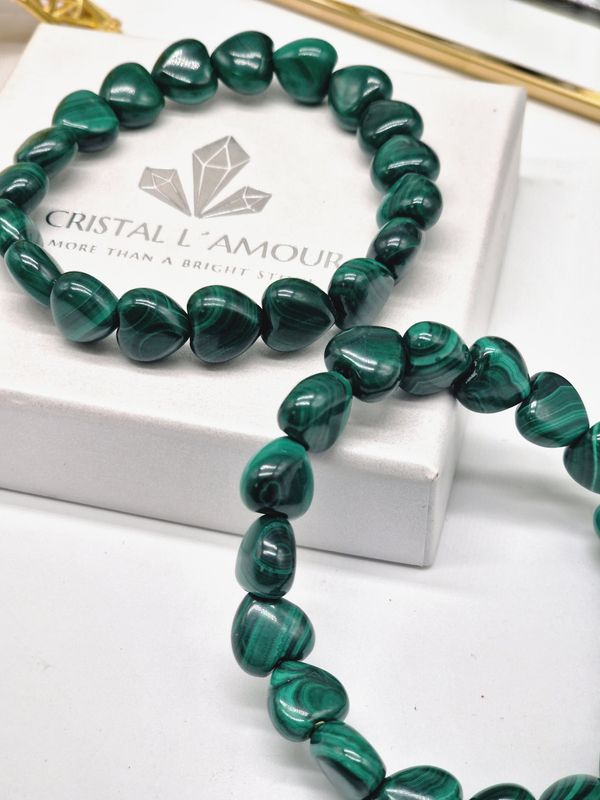 MALACHIT Herz Armband
