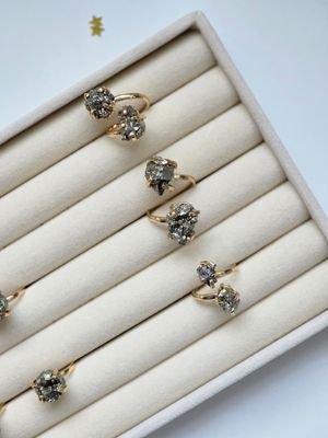 PYRIT Double Ring Gold