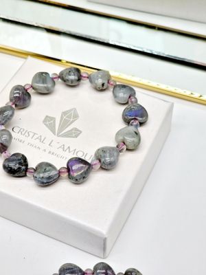 SUNSTONE LABRADORIT Herz Armband