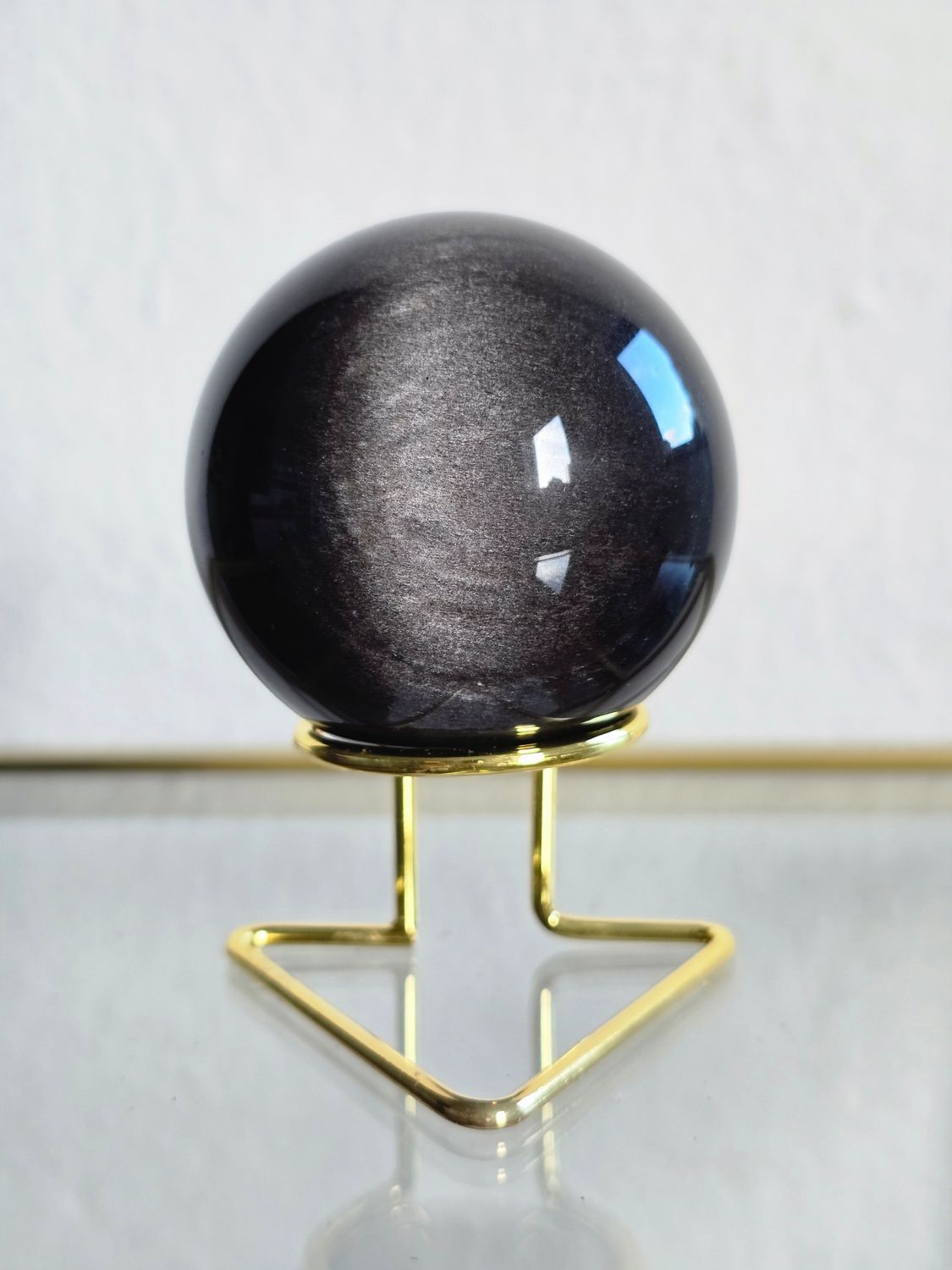 SILBERNE OBSIDIAN Kugel