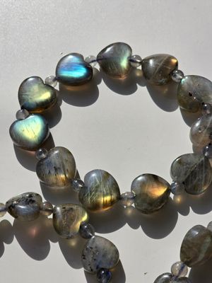 LABRADORIT Herz Armband