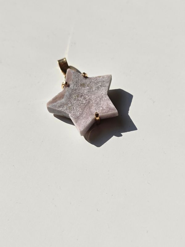 PINK AMETHYST Anhänger Stern
