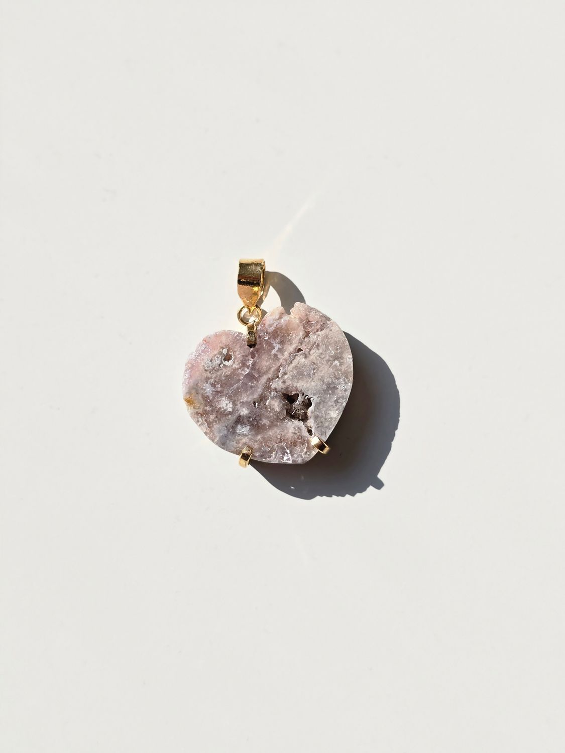 PINK AMETHYST Anhänger Herz