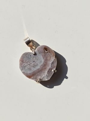 PINK AMETHYST Anhänger Herz