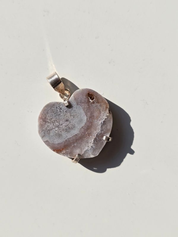 PINK AMETHYST Anhänger Herz