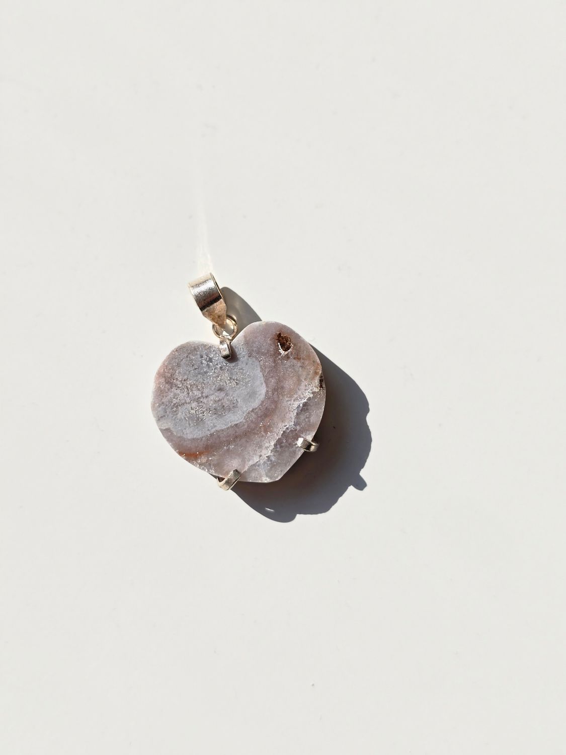 PINK AMETHYST Anhänger Herz