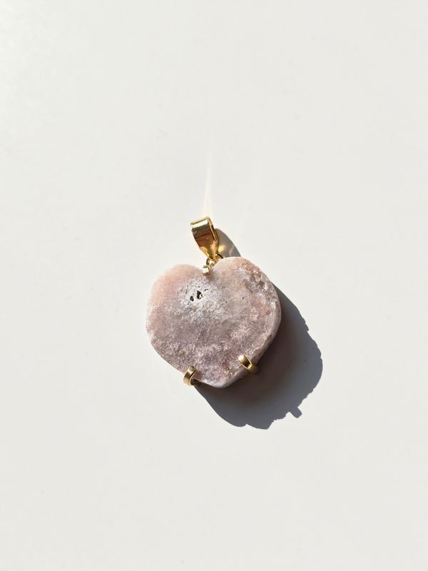 PINK AMETHYST Anhänger Herz