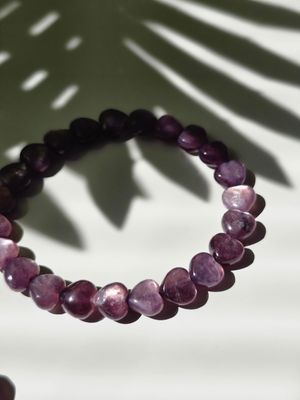 LEPIDOLITH Herz Armband
