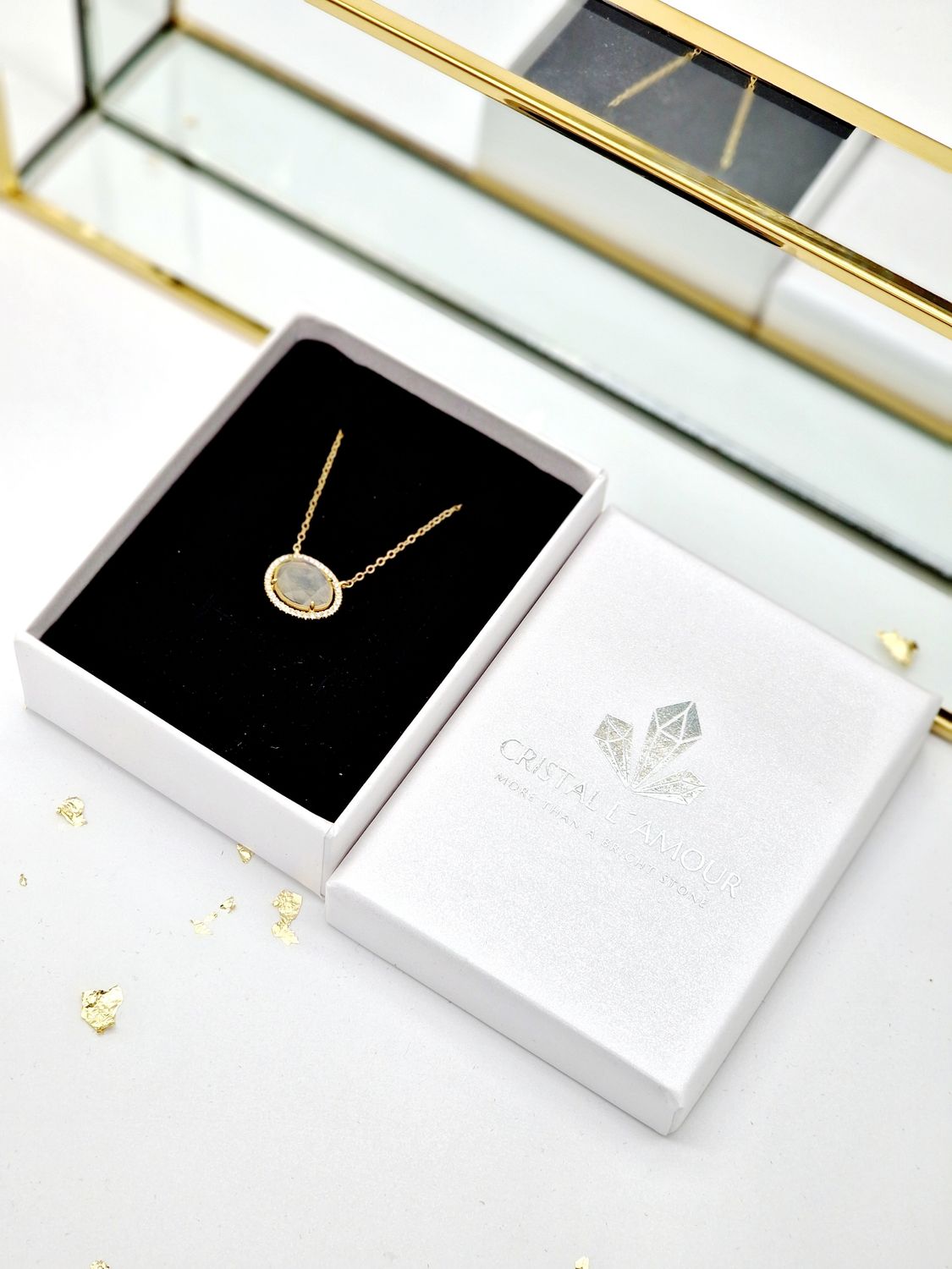 EDELSTEIN &quot;Glamour&quot; Kette Gold