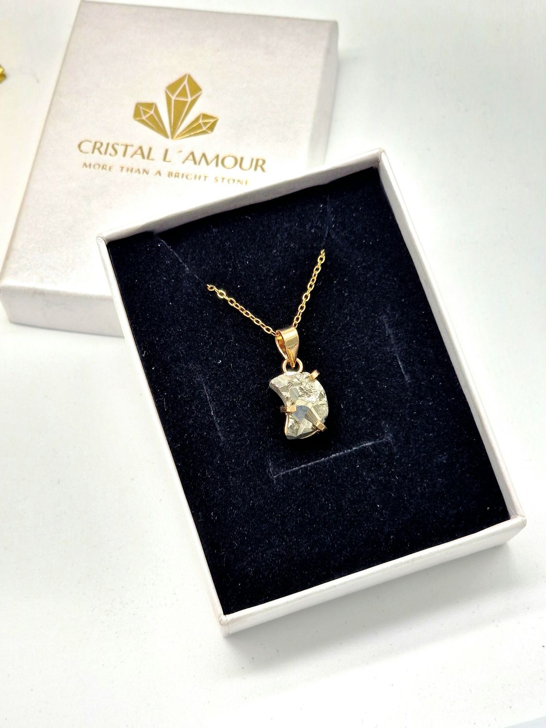 PYRIT Mini Mond Anhänger Gold