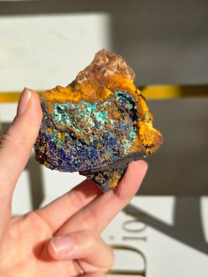 AZURIT mit CHRYSOKOLL Einzelstück