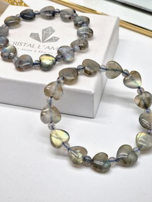 LABRADORIT Herz Armband (+Flash)