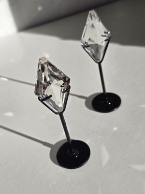 BERGKRISTALL Diamant GRATIS Ständer