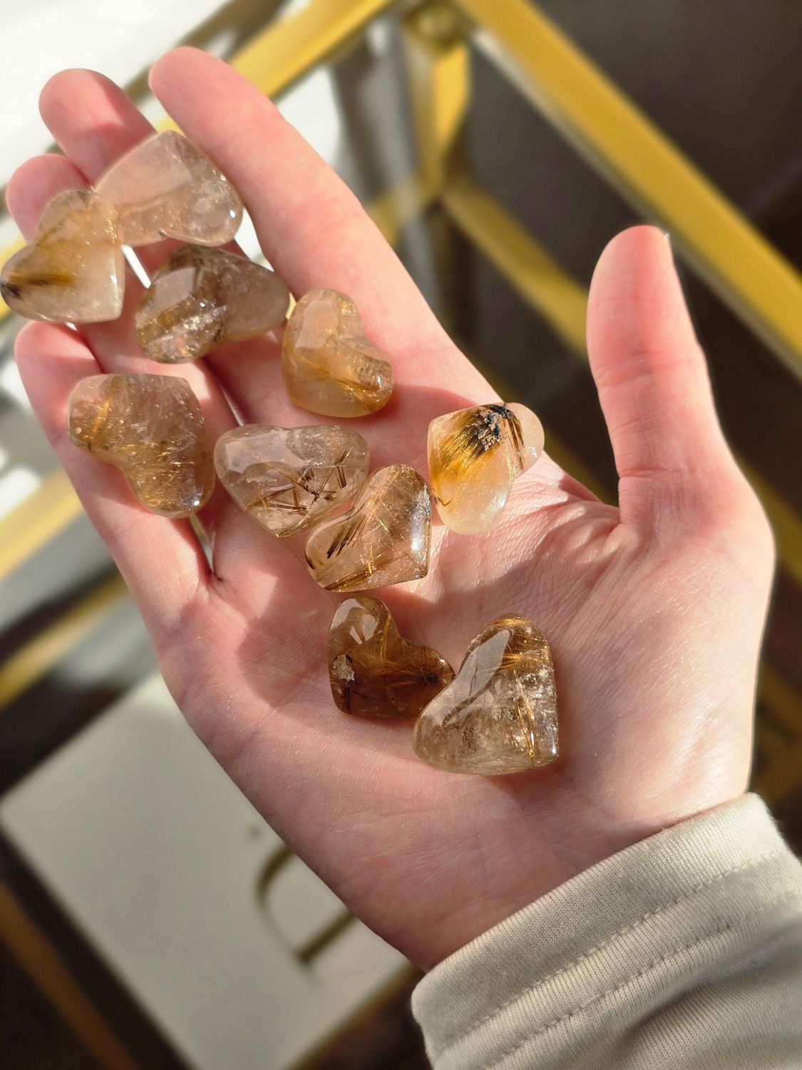 RUTILQUARZ Splitterarmband