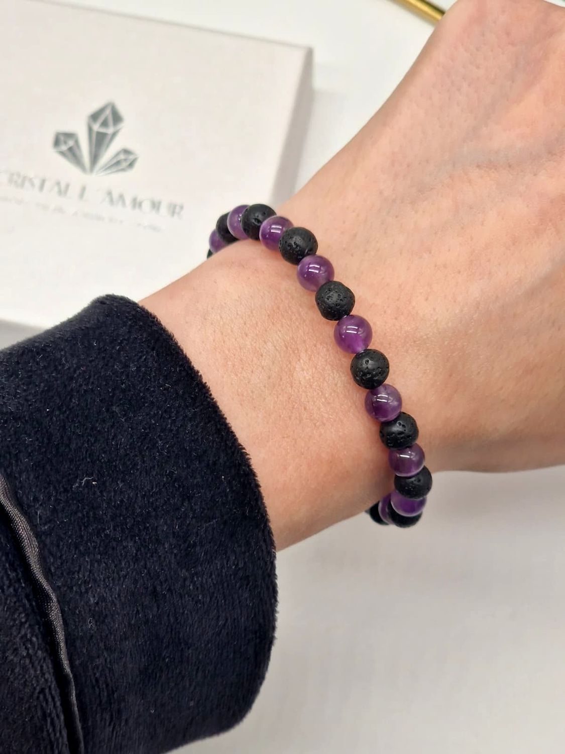 LAVA &amp; AMETHYST Armband