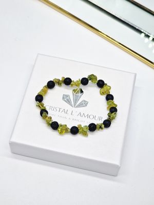 LAVA &amp; PERIDOT Armband