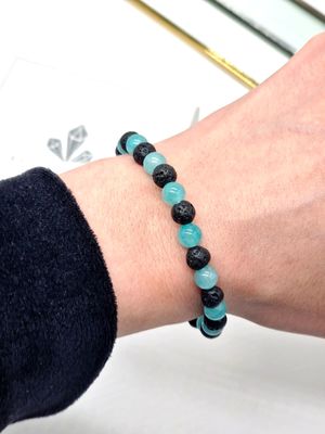 LAVA &amp; AMAZONIT Armband