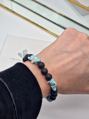 LAVA &amp; LARIMAR Armband