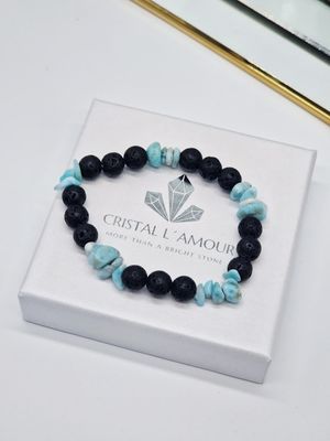 LAVA &amp; LARIMAR Armband