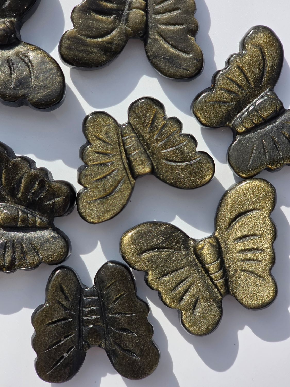 GOLD OBSIDIAN Schmetterling mit Flash💫