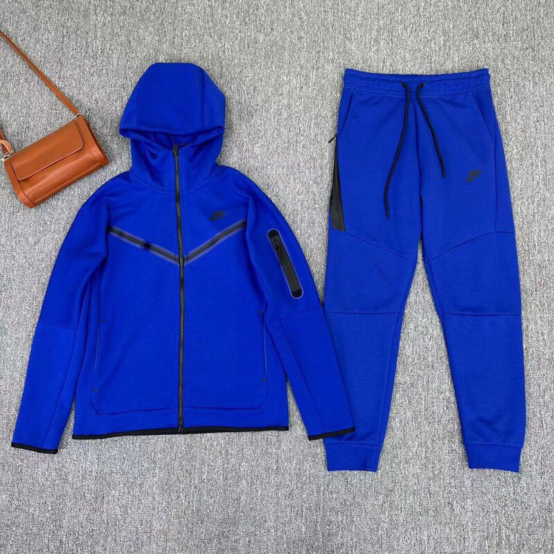 Tuta Nike Sportswear Tech Fleece BLU