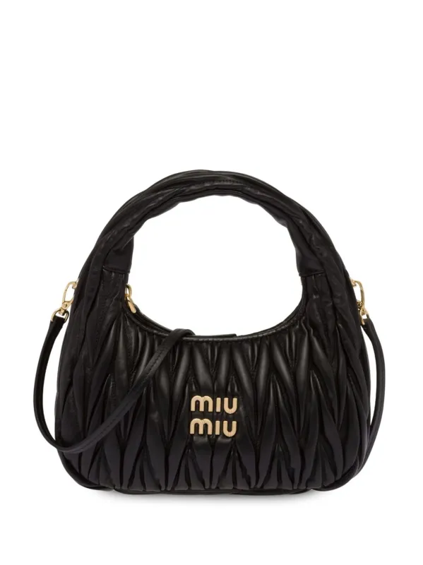 Borsa miu miu hobo Wander in nappa matelassé