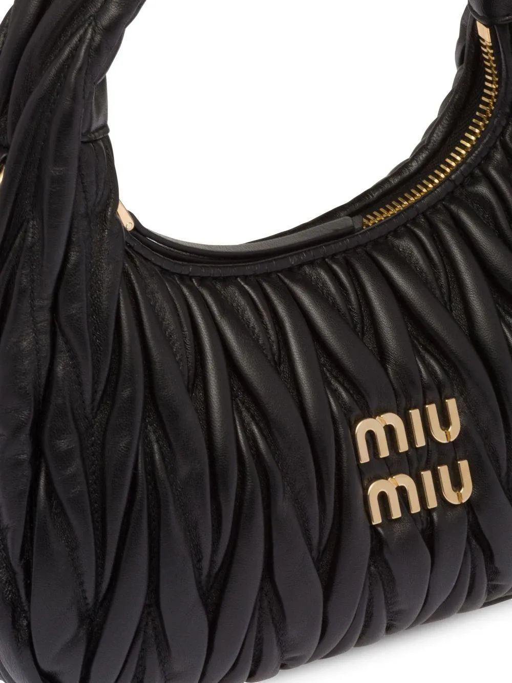 Borsa miu miu hobo Wander in nappa matelassé