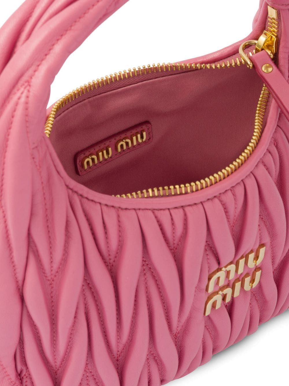 Borsa miu miu hobo Wander in nappa matelassé