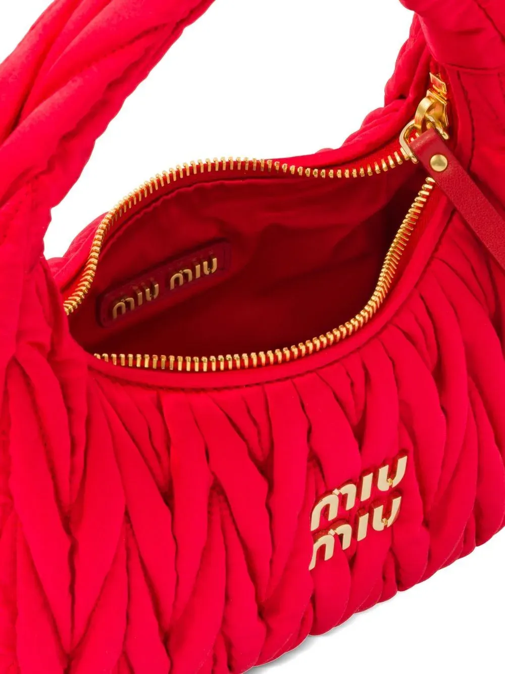 Borsa miu miu hobo Wander in nappa matelassé