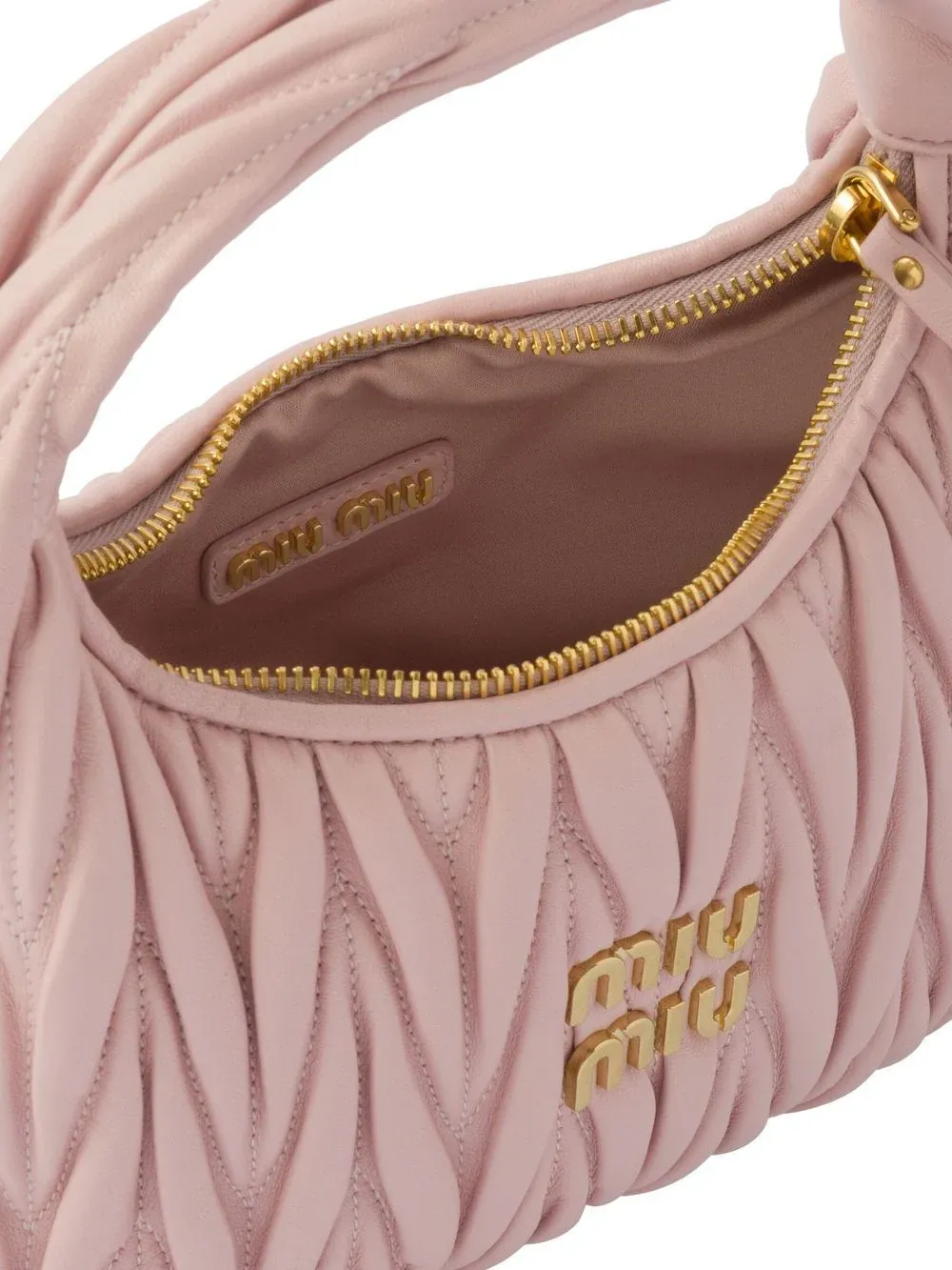 Borsa miu miu hobo Wander in nappa matelassé