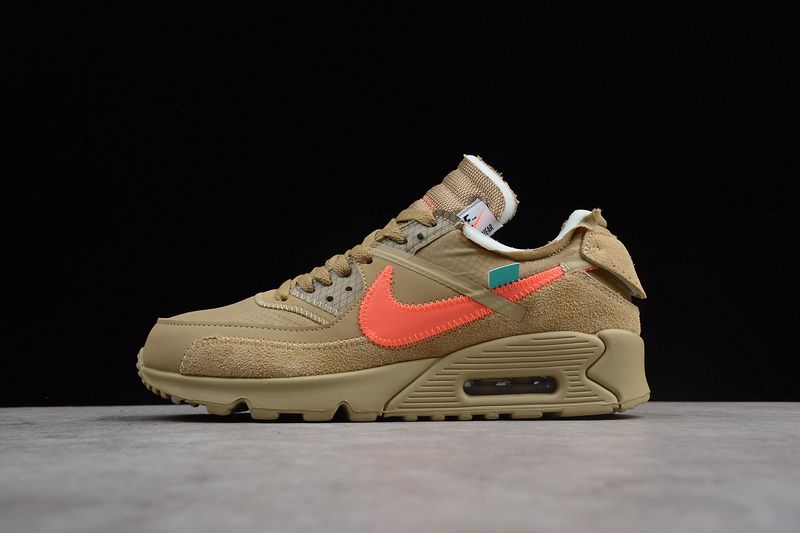 AIR MAX 90 OFF-WHITE DESERT ORE/HYPER JADE-BRIGHT