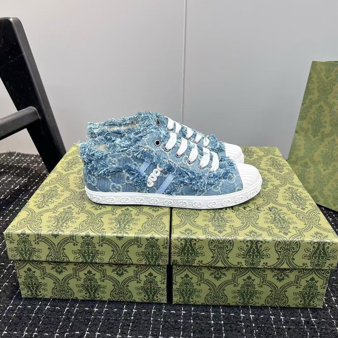  Gucci Wmns GG Sneaker &#39;Light Blue Denim